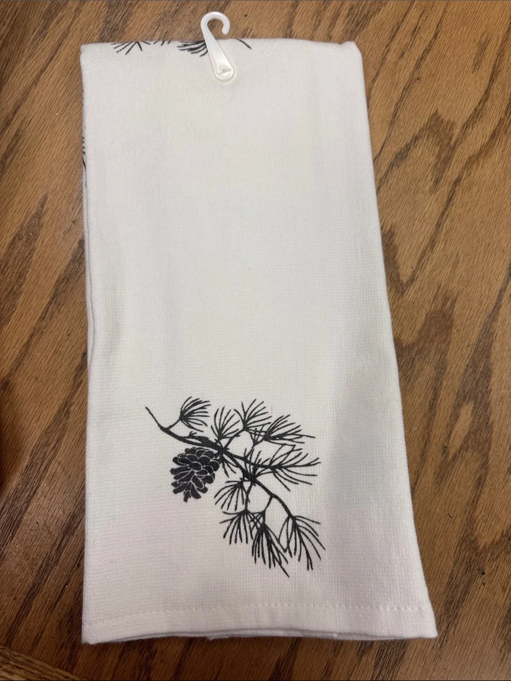 Live Love Lodge Blue & Black Cabin Kitchen Towel